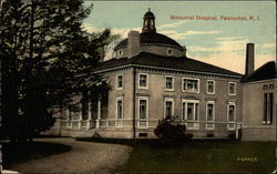 Memorial Hospital Pawtucket, RI Postcard Postcard