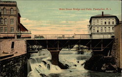 Main Street Bridge and Falls Postcard