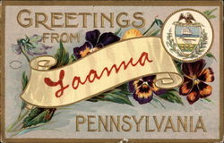 Greetings from Laanna, Pennsylvania Postcard