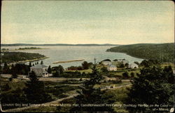 Linekin Bay and Spruce Point from Morris Hall Boothbay Harbor, ME Postcard Postcard