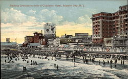 Bathing Grounds in from of Chalfonte Hotel Atlantic City, NJ Postcard Postcard