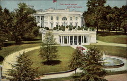 The White House, East Engrance Postcard