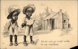 Ah Sho wish yo would write to me sometime Black Americana Postcard Postcard