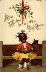 Best Wishes for a Happy New Years Postcard