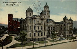 City Building and Jail Postcard