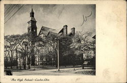 The Highschool Canton, OH Postcard Postcard