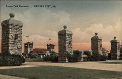 Swope Park Entrance Postcard