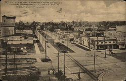 West view of Thirteenth Street Woard Harrison County Fair Postcard