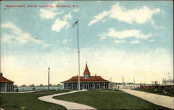 Government Naval Landing Postcard