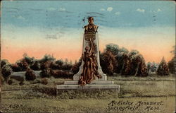 McKinley Monument Springfield, MA Postcard Postcard