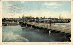 New Bedford and Fairhaven Bridge Postcard