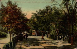 Public Garden, Entrance to Subway Postcard