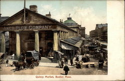 Quincy Market Boston, MA Postcard Postcard