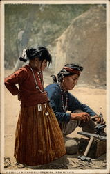 A Navaho Silversmith Postcard