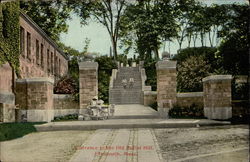 Entrance to the Old Burial Hill Postcard