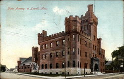 State Armory Lowell, MA Postcard Postcard