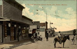 A Typical Mexican Street Scene Tia Juana, Mexico Postcard Postcard