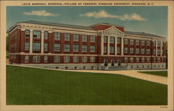 Louis Marshall Memorial, College of Forestry, Syracuse University Postcard