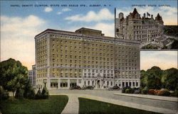 Hotel Dewitt Clinton, State and Eagle Sts Albany, NY Postcard Postcard