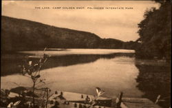 The Lake, Camp Goldne Knot, Palisades Interstate Park Postcard