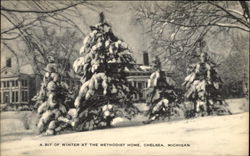 A Bit of Winter at the Methodist Home Postcard