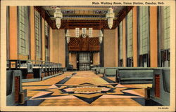 Main Waiting Room, Union Station Omaha, NE Postcard Postcard