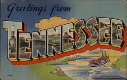 Greetings from Tennessee Postcard Postcard