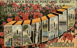 Greetings from Portland, Oregon Postcard Postcard