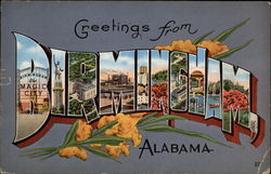 Greetings from Alabama Postcard