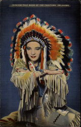 Princess Pale Moon of the Choctaws Oklahoma Postcard Postcard