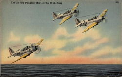 The Deadly Douglas TBD's of the U.S. Navy Postcard