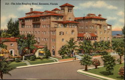 The John Ringling Hotel Sarasota, FL Postcard Postcard