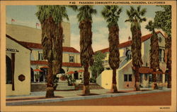 Pasadena Community Playhouse California Postcard Postcard