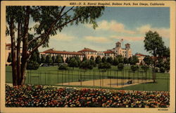 U.S. Naval Hospital, Balboa Park Postcard