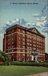 Massee Apartments Macon, GA Postcard Postcard