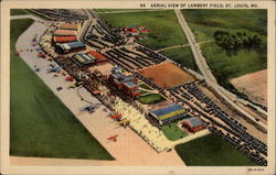 Aerial view of Lambert Field St. Louis, MO Postcard Postcard