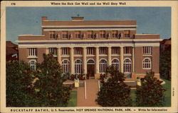 Buckstaff Baths in Hot Springs National Park, Ark Postcard