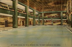 St. George Natural Salt Water Swimming Pool - The Most Luxurious in the World Brooklyn, NY Postcard Postcard