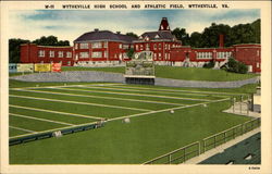 Wytheville High School and Athletic Field Virginia Postcard Postcard