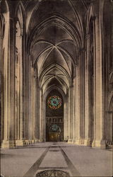 St. John's Cathedral, The Nave Looking West New York, NY Postcard Postcard