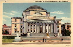 The Library of Columbia University New York City, NY Postcard Postcard