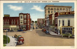 Main St. Looking East Postcard