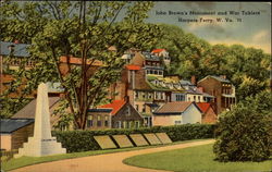 John Brown's Monument and War Tablets Harpers Ferry, WV Postcard Postcard