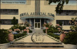 Main Entrance to Calart Building Postcard