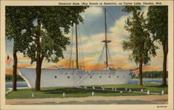 Seascout Base. (Boy Scouts of America), on Carter Lake Omaha, NE Postcard Postcard