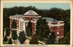 E. Lee Trinkle Library, Mary Washington College Postcard