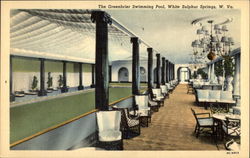 The Greenbrier Swimming Pool Postcard