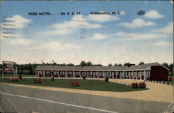 Ross Motel on U.S. 17 Williamston, NC Postcard Postcard