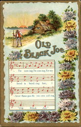 Old Black Joe Songs & Lyrics Postcard Postcard