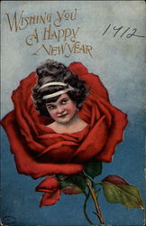 Wishing You a Happy New Years Postcard